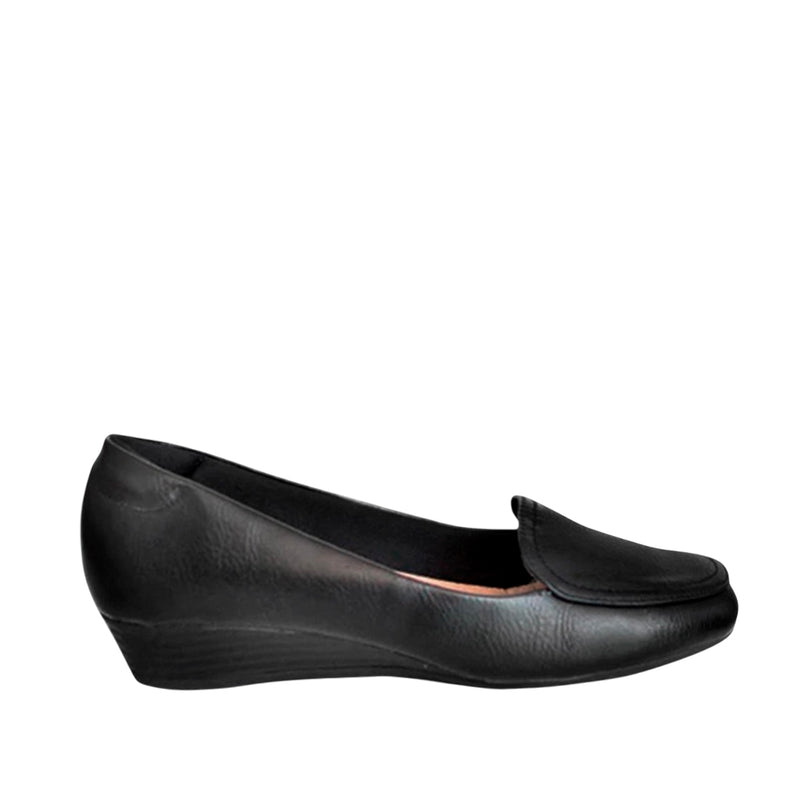 Zapatos cuña Tamires miramar negro para Mujer