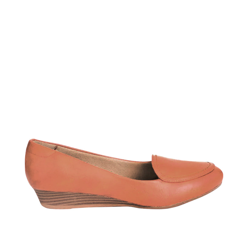 Zapatos cuña Tamires miramar cognac para Mujer