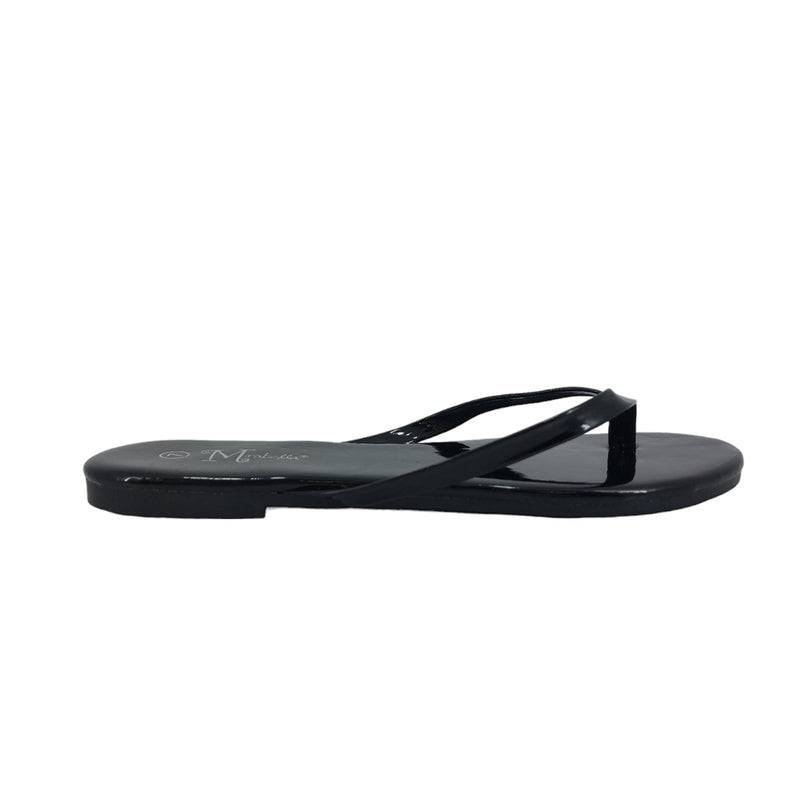 Sandalias flats Karen1 negro para Mujer