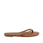Sandalias flats Karen cognac para Mujer