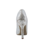 Zapatos de tacon Paris plateado para Mujer
