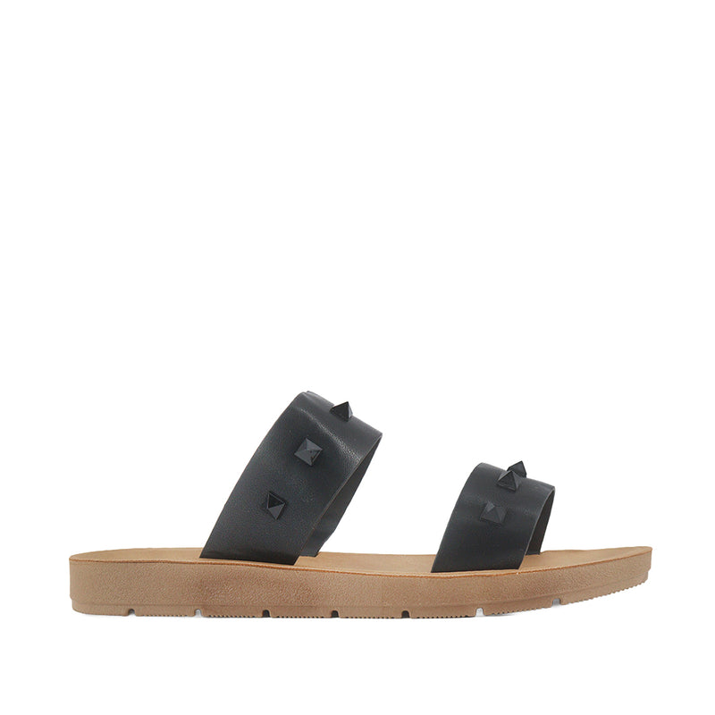 Sandalias flats Darcy negro para mujer