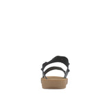 Sandalias flats Darcy negro para mujer