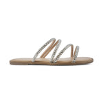 Sandalias flats Mady plateado para Mujer