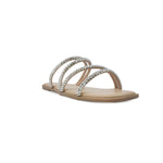 Sandalias flats Mady plateado para Mujer