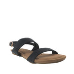 Sandalias flats Sharon negro para mujer