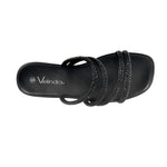 Sandalias flats Mady negro para mujer