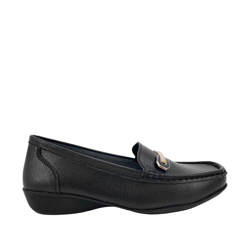 Mocasines Ena negro para mujer