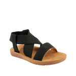 Sandalias flat Annamir negrol para Mujer