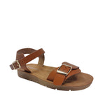 Sandalias flats Sulen camel para mujer