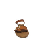 Sandalias flats Sulen camel para mujer