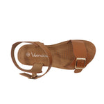 Sandalias flats Sulen camel para mujer