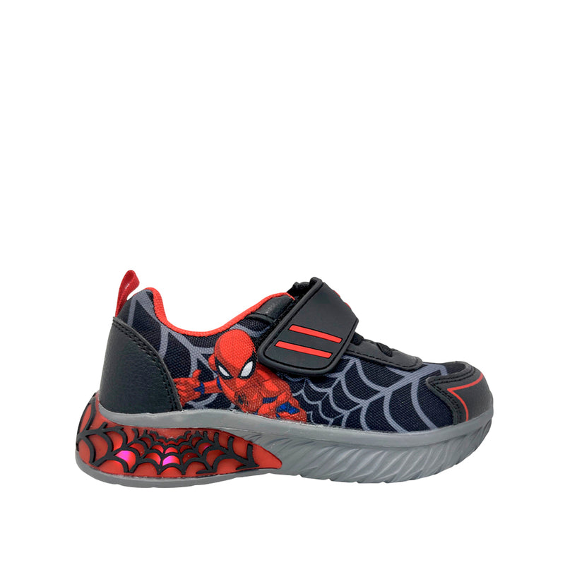 Tennis Spiderman negro para niño