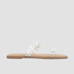 Sandalias flats Florencia blanco