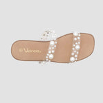 Sandalias flats Florencia blanco