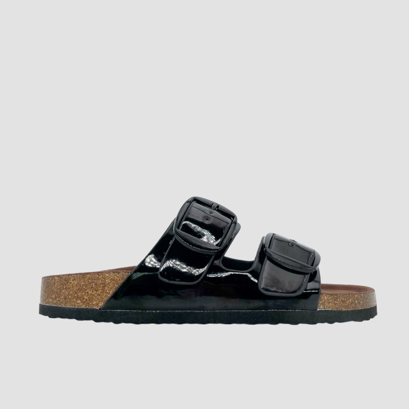 Sandalias flats Mirka negro