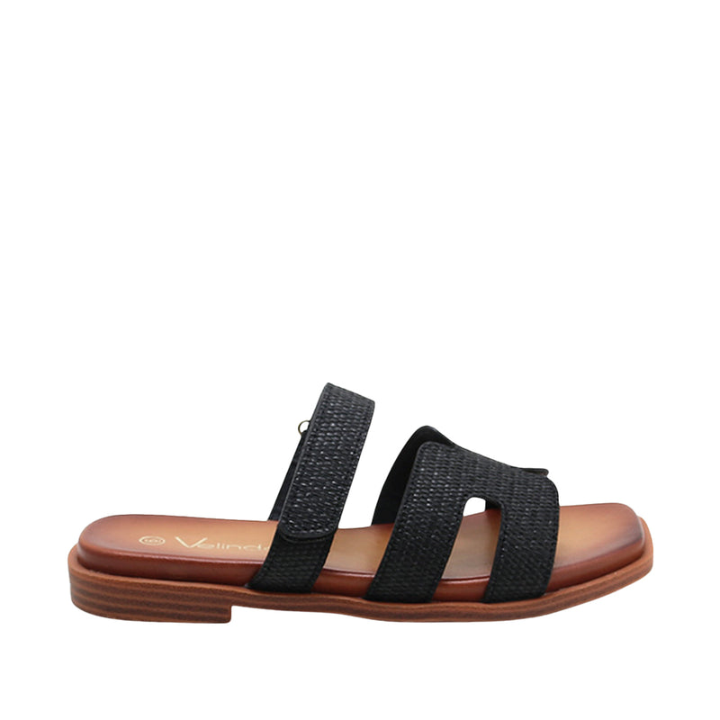 Sandalias flats Tiana negro