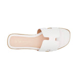 Sandalias flats Adria blanco