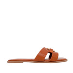 Sandalias flats Mia tan
