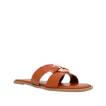 Sandalias flats Mia tan