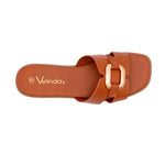 Sandalias flats Mia tan