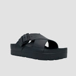 Sandalias flats Milan negro