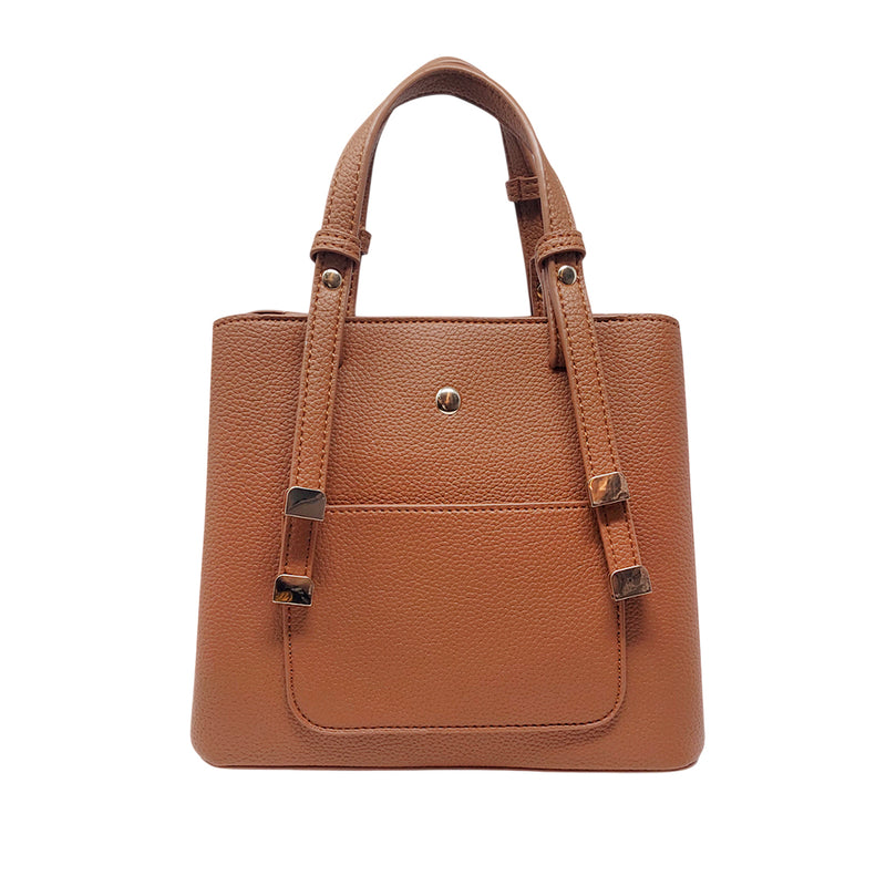 Cartera satchel Lenny tan