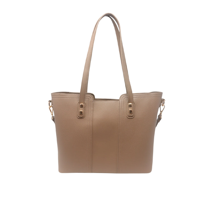 Cartera tote Tana taupe