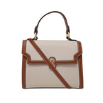 Cartera satchel Lolo tan
