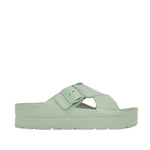 Sandalias flats Milan verde