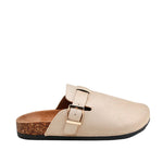 Sandalias flats Clogy hueso