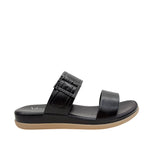 Sandalias flats Veronica para mujer color negro