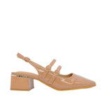 Tacones slingback Stacy para mujer color tan