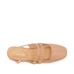 Tacones slingback Stacy para mujer color tan