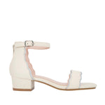 Sandalias de tacón Abbie para niña color blanco