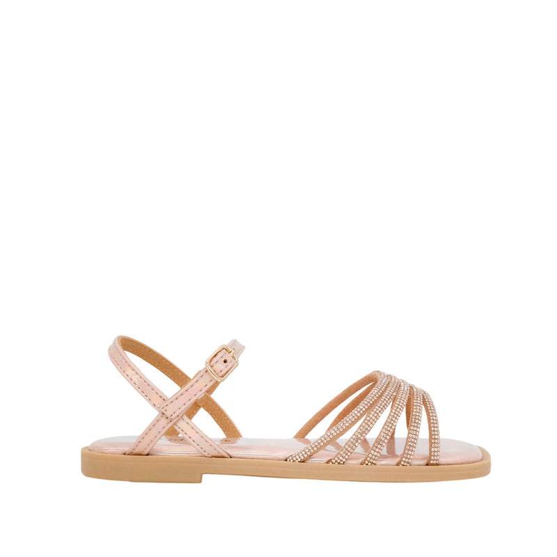 Sandalias Cassie para niña color dorado