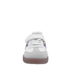 Sneakers Lucky para infante color blanco y fucsia