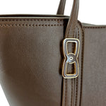 Cartera tote Yeriely para mujer color chocolate