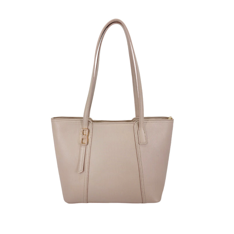 Cartera tote Yeriely para mujer color nude