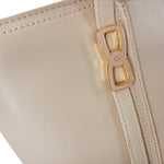 Cartera tote Yeriely para mujer color nude