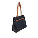 Cartera satchel Raimary para mujer color negro