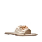 Sandalias flats Miry para mujer color dorado