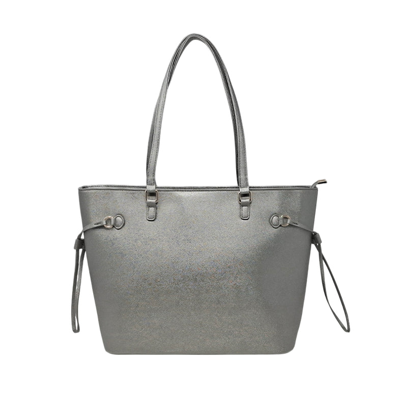 Cartera tote Belinda para mujer color gris