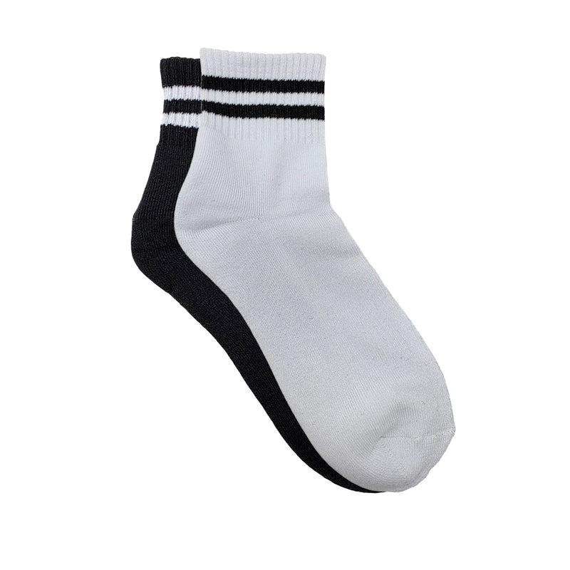 Calcetines Depraya (2 Pack) unisex color blanco y negro