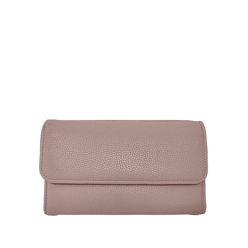 Billetera Lari para mujer color blush
