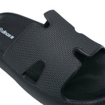 Sandalias Flats Herna para mujer color negro