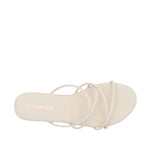 Sandalias flats Katie para mujer color hueso