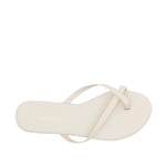 Sandalias flats Kenia para mujer color hueso