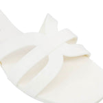 Sandalias flats Roxana para mujer color blanco