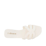 Sandalias flats Roxana para mujer color blanco